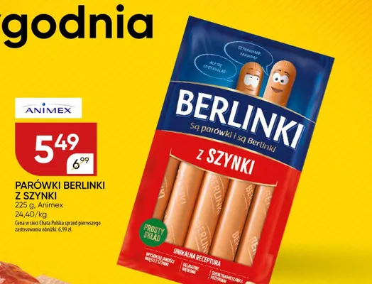 Parówki z szynki promocja w Chata Polska