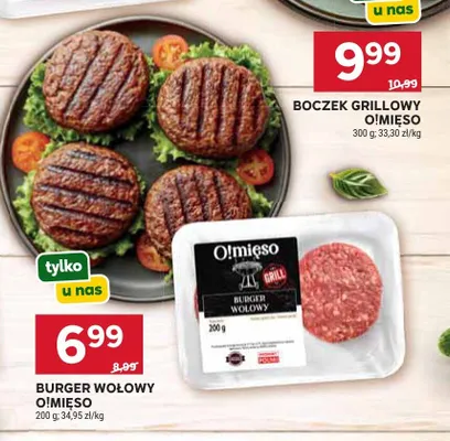 Burger wołowy O!Mięso promocja w Stokrotka