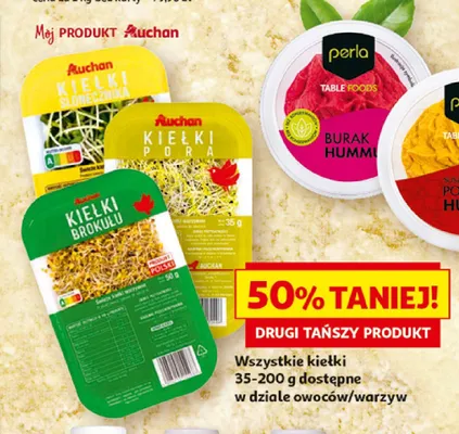 Kiełki słonecznika Auchan promocja w Auchan