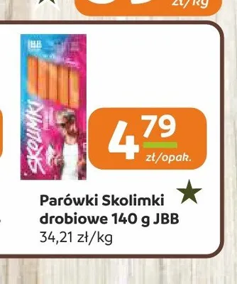 Parówki Skolimki drobiowe JBB promocja w Społem Częstochowa