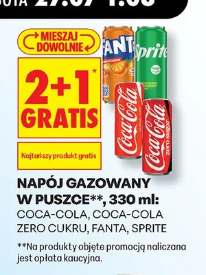 Napój gazowany Fanta puszka promocja w Biedronka