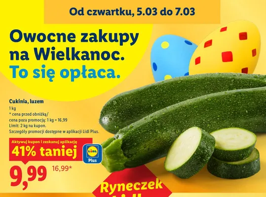 Cukinia, luzem promocja w Lidl