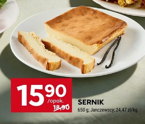 Sernik Janczewscy promocja w Stokrotka