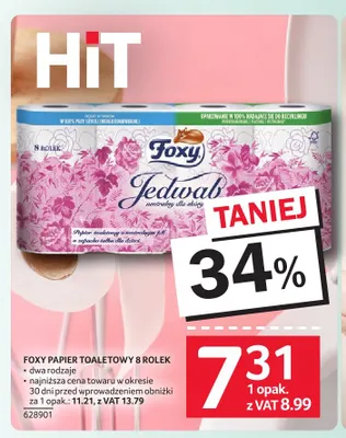 Papier toaletowy Foxy 8-pak promocja w Selgros