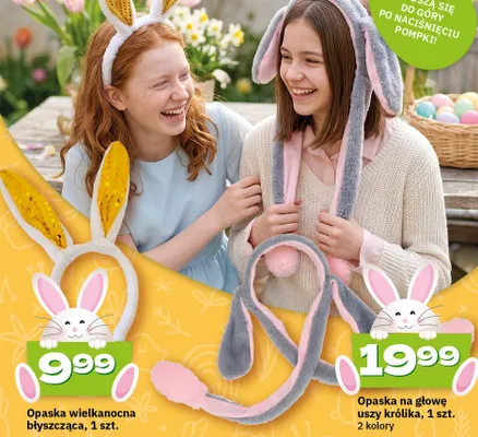 Opaska na głowę uszy królika promocja w Twój Market