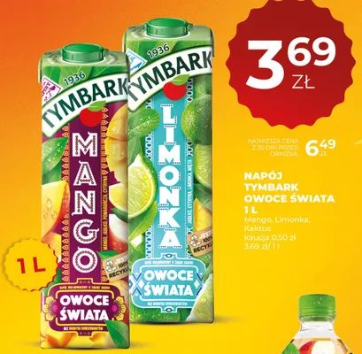 Napój Tymbark Owoce Świata Mango promocja w Duży Ben