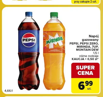 Napój gazowany Mountain Dew promocja w Carrefour Market