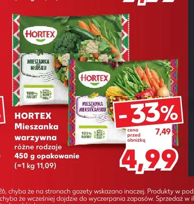 Mieszanka włoska Hortex promocja w Kaufland