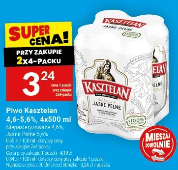 Piwo Kasztelan promocja w Twój Market