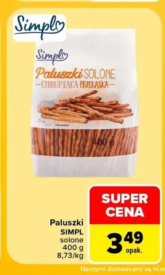 Paluszki Simply solone promocja w Carrefour