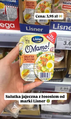 Sałatka jajeczna z łososiem Lisner O Mamo! promocja w Dino