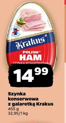 Szynka konserwowa z galaretką Krakus promocja w Netto