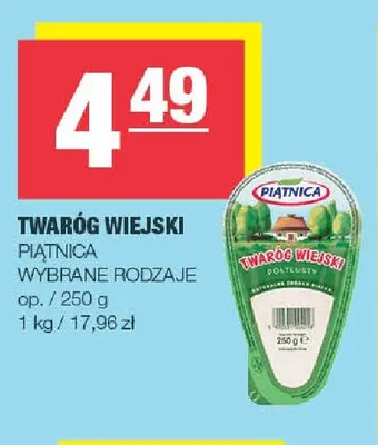Twaróg Wiejski Piątnica promocja w SPAR