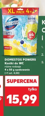 Kostki do WC Power5 różne rodzaje 4x50g opakowanie promocja w Kaufland