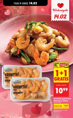 Krewetki białe gotowane promocja w Biedronka