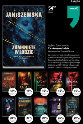 Książka Zamknięte w lodzie Izabela Janiszewska oprawa miękka promocja w Empik