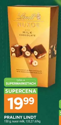 Praliny Lindt Nuxor milk promocja w Stokrotka