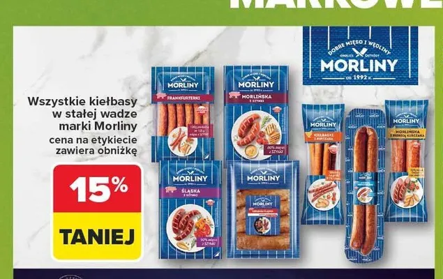 Kiełbasa Śląska Morliny promocja w Carrefour