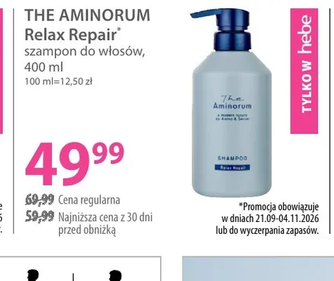 Szampon do włosów Relax Repair The Aminorum promocja w Hebe