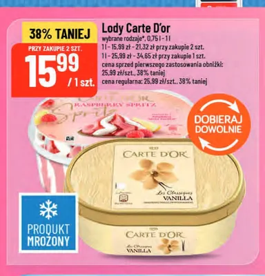 Lody Carte D'Or Raspberry Spritz promocja w POLOmarket