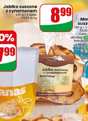Jabłko suszone z cynamonem promocja w Dino