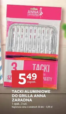 Tacki aluminiowe do grilla promocja w Stokrotka