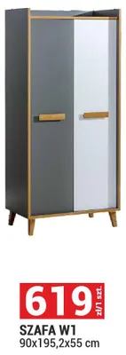 Szafa W1 System Werso 90x195,2x55cm promocja w Merkury Market