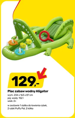 Plac zabaw wodny Aligator promocja w Bricomarche
