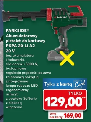 Pistolet akumulatorowy do kartuszy PKPA 20-Li A2 promocja w Kaufland