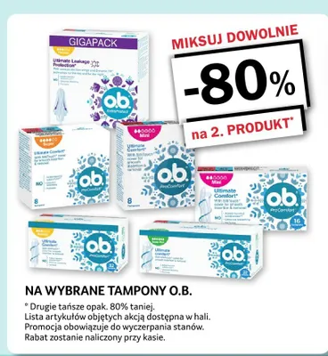 Tampony o.b. ProComfort Normal promocja w Selgros