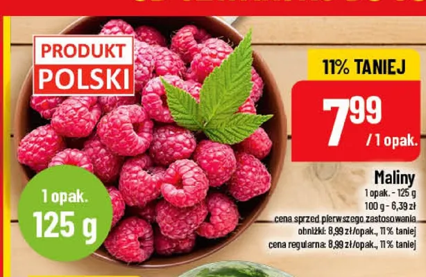 Maliny promocja w POLOmarket