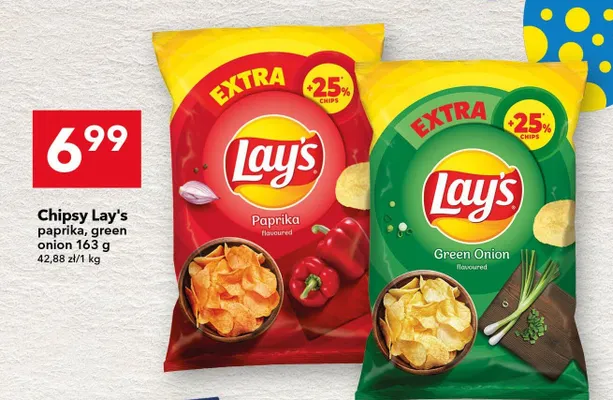 Chipsy Lay's green onion promocja w LEWIATAN