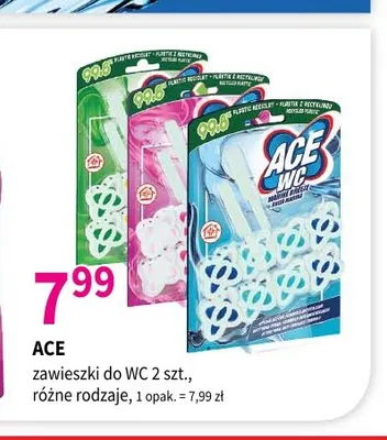 Zawieszka do WC Ace promocja w Drogerie Polskie