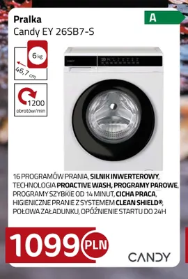 Pralka Candy Ey 26SB7-S promocja w kakto.pl