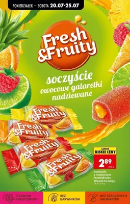 Galaretki z nadzieniem Fresh & Fruity Wawel na wagę promocja w Biedronka