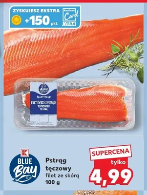 Pstrąg tęczowy filet ze skórą Blue Bay promocja w Kaufland