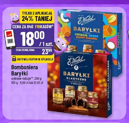 Bomboniera Baryłki E.Wedel promocja w POLOmarket