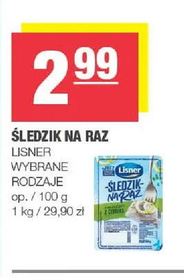 Śledzik na raz Lisner promocja w SPAR