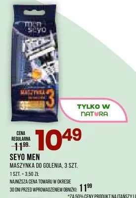 Maszynka SEYO MEN Maszynka do golenia, 3 szt. promocja w Drogerie Natura