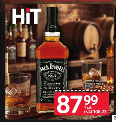 Whiskey Jack Daniel's Old No.7 40% promocja w Selgros