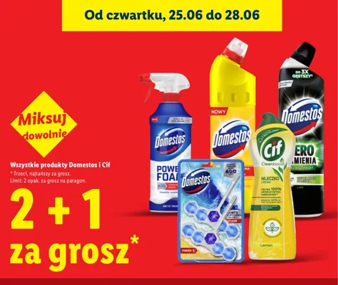Produkty Domestos i Cif promocja w Lidl