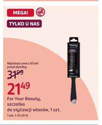 Szczotka do stylizacji włosów For Your Beauty promocja w Rossmann