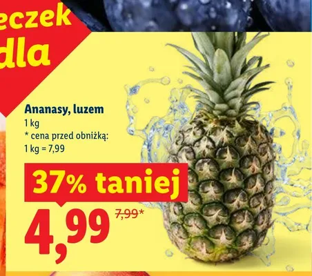 Ananasy luzem promocja w Lidl