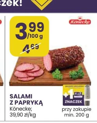 Salami z papryką Könecke promocja w Stokrotka