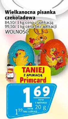 Wielkanocna pisanka czekoladowa promocja w Prim Market