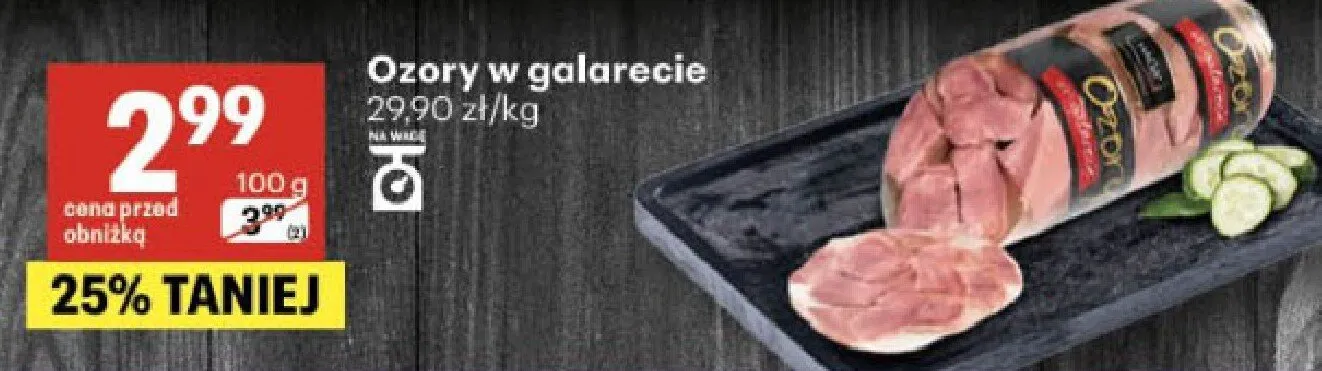 Ozory w galarecie Haga promocja w Delikatesy Centrum