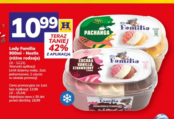Lody Familia Pachanga Nestle promocja w Hitpol