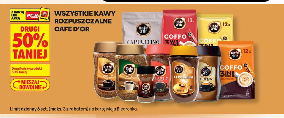 Kawa rozpuszczalna Cafe d'Or Classic promocja w Biedronka