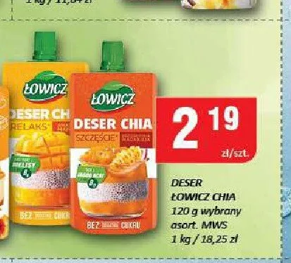 Deser Łowicz Chia promocja w Chorten