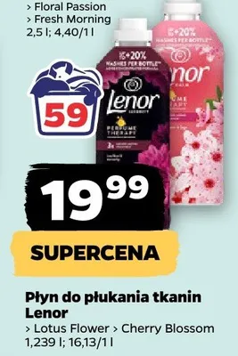 Płyn do płukania tkanin Lenor Lotus Flower Cherry Blossom promocja w Netto